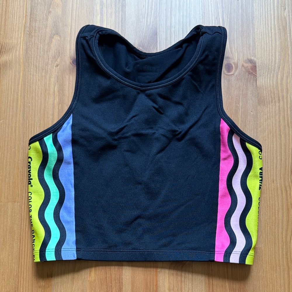 Zumba Fitness X Crayola Black Crop Top